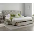 Buy Newton Warmstone Velvet 4 Drawer Storage Bed Double, Size: Double (4ft6), Colour: Warmstone, Item Width: 174 from Furnituretta