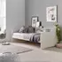 Buy Tyler Wooden Guest Bed &ndash; Single 3ft with Shelves & Optional Trundle (3 Colours), Colour: White, Bed Size: Single (3ft), Item Width: 114 from Furnituretta
