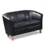 Buy Claridon 2 Seater Sofa PU Black, Colour: Black from Furnituretta