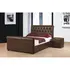 Buy Caxton Storage PU King Size Bed Brown, Size: King Size, Colour: Brown from Furnituretta
