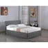 Buy Fusion Fabric Storage Single Bed – Grey | Upholstered Ottoman Style with Flat Packed Delivery, Size: Single, Colour: Grey from Furnituretta