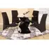 Buy Rowley Black High Gloss Dining Set with 4 Chairs, Colour: Black from Furnituretta