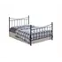 Buy Alderley Metal Bed Frame &ndash; Victorian Style Bed with Sprung Slatted Base, Colour: Black, Bed Size: Small Double (4ft), Item Width: 125 from Furnituretta