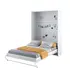 Buy CP‑01 Vertical Wall Bed Concept 140 cm | Space‑Saving Bedroom Furniture, Size: 140 x 200cm, Colour: White Matt from Furnituretta