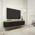 Buy Oro Floating TV Cabinet 135cm Black, Colour: Black, Item Width: 135 from Furnituretta