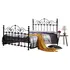 Buy Inglewood King Size Bed Black, Size: King Size, Colour: Black from Furnituretta