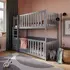 Buy Wooden Bunk Bed Konrad Grey Matt with Cot Bed, Colour: Grey Matt, Mattresses: Without Mattresses from Furnituretta