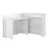 Buy Work Concept Convertible Hidden Desk with Storage White Gloss, Colour: White Gloss, Side: Left, Item Width: 115 from Furnituretta
