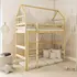 Buy Wooden Gloria Loft Bed – Space-Saving Style for Kids, Colour: Pine, Mattresses: Without Mattress from Furnituretta
