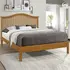 Buy Chester Oak King Size Wooden Bed Frame (5ft), Colour: Oak, Bed Size: King (5ft), Item Width: 162 from Furnituretta