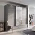 Buy Arti AR-01 Sliding Door Wardrobe Grey Matt 250cm, Colour: Grey Matt, Item Width: 250 from Furnituretta