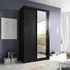 Buy Arti 6‑2 120cm Sliding Door Wardrobe &ndash; Compact 2‑Door Wardrobe in 4 Colours, Colour: Black Matt, Item Width: 120 from Furnituretta