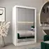 Buy Tokyo III Sliding Door Wardrobe White 120cm, Colour: White, Item Width: 120 from Furnituretta