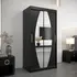 Buy Elypse Sliding Door Wardrobe Black 100cm, Colour: Black, Item Width: 100 from Furnituretta