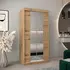Buy Tokyo I Sliding Door Wardrobe Oak Artisan 100cm, Colour: Oak Artisan, Item Width: 100 from Furnituretta