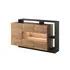 Buy Alva Display Sideboard Cabinet Oak Golden 155cm, Colour: Oak Golden, Item Width: 155 from Furnituretta