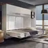 Buy CP-05 Horizontal Wall Bed Concept 120cm with Over Bed Unit White Matt, Size: 120 x 200cm, Colour: White Matt, Item Width: 215 from Furnituretta