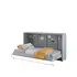 Buy CP-06 Horizontal Wall Bed Concept 90cm with Over Bed Unit Grey Matt, Size: 90 x 200cm, Colour: Grey Matt, Item Width: 215 from Furnituretta