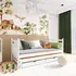 Buy Wooden Double Bed Daniel with Trundle and Storage White Matt, Colour: White Matt, Mattreses: Without Mattresses from Furnituretta