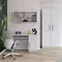 Buy Omega OM-08 Computer Desk White Matt 110cm, Colour: White Matt, Item Width: 110 from Furnituretta