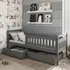 Buy Wooden Bed Terry with Storage Graphite, Colour: Graphite, Mattresses: Without Mattresses from Furnituretta