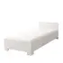 Buy Omega OM-36 Single Bed White Matt, Size: 90 x 200cm, Colour: White Matt from Furnituretta