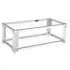 Buy Modern Coffee Table: Cleveland Glass & Silver, Colour: Silver from Furnituretta