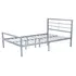 Buy Jennifer Contract Bed Single Silver, Size: Single, Colour: Silver from Furnituretta