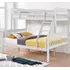 Buy Ashbrook Solid Wood Triple Bunk Bed – White Finish with Single Over Double Design, Colour: White from Furnituretta
