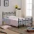 Buy Rochelle Double Bed: Comfortable & Stylish Sleep Solution, Size: Double, Colour: Black from Furnituretta