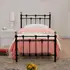 Buy Rochelle Single Bed: Sleek Design & Comfort, Size: Single, Colour: Black from Furnituretta