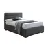 Buy Mayfair Ottoman Storage Bed &ndash; Modern Fabric Lift‑Up Bed with Hydraulics, Colour: Dark Grey, Bed Size: Double (4ft6), Item Width: 153 from Furnituretta