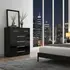 Buy Topline Chest 4+2 – Black Finish | Sleek 6-Drawer Bedroom Storage Unit, Colour: Black, Item Width: 70 from Furnituretta