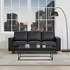 Buy Chesterfield 3 Seater Sofa PU Black | Classic Leather‑Effect Sofa, Colour: Black from Furnituretta