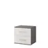 Buy Omega OM-22 Bedside Table 55cm, Colour: White Matt, Carcass: Grey, Item Width: 55 from Furnituretta