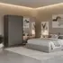 Buy Crewe Large Sliding Door Wardrobe – Graphite Grey with Mirror Panels, Colour: Grey from Furnituretta