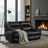 Buy Bailey 2-Seater Recliner - Black LeatherGel, Colour: Black from Furnituretta