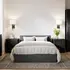 Buy Berlin Silver Bed, Colour: Silver, Bed Size: King (5ft) from Furnituretta