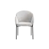Buy Petal Dining Chair in Ivory and Taupe Boucle Fabric (sold in 2), Colour: Ivory / Taupe from Furnituretta
