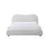 Buy Wave Bed with Curved Upholstered Headboard in Natural Weave, Colour: Natural Weave, Bed Size: Double (4ft6), Item Width: 159 from Furnituretta