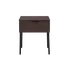 Buy Luna One Drawer Bedside in Espresso Woodgrain Finish, Colour: Espresso from Furnituretta
