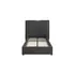Buy Sunday Bed with Pillow‑Style Headboard and Turned Wooden Feet, Colour: Deep Grey, Bed Size: Single (3ft) from Furnituretta