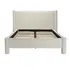 Buy Dena Snow Bouclé Bed with Pillar Legs and Sprung Slatted Base, Colour: Snow, Bed Size: Double (4ft6) from Furnituretta