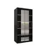Buy Verona 04 Sliding Door Wardrobe 100cm, Colour: Black, Item Width: 100 from Furnituretta