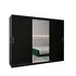 Buy Tokyo I Sliding Door Wardrobe 250cm, Colour: Black, Item Width: 250 from Furnituretta
