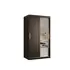 Buy Ramiro II Sliding Door Wardrobe 100cm, Colour: Black, Item Width: 100 from Furnituretta