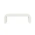 Buy Ren Bench in Chenille Boucl&eacute; with Curved Modern Design, Colour: Daisy from Furnituretta