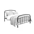 Buy Halston Black Metal Bed – Double (4ft6), Colour: Black, Bed Size: Double (4ft6) from Furnituretta