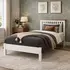 Buy Ascot Wooden Bed Frame – Shaker Style Bed with Sprung Slatted Base, Colour: White, Bed Size: Single (3ft), Item Width: 98 from Furnituretta