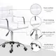 Vinsetto Office Chair, Makeup Vanity Chair, Mid Back Computer Chair, PU Leather, White, 6 for sale Buy Vinsetto Office Chair, Makeup Vanity Chair, Mid Back Computer Chair, PU Leather, White, 6 from Furnituretta
